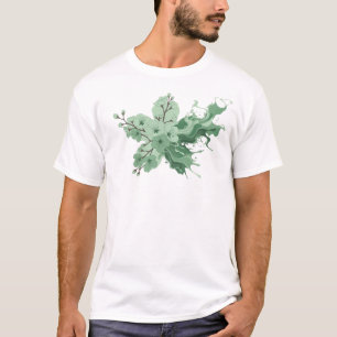 Camiseta Impresionante Expresión Artística de FLOR ABSTRACT