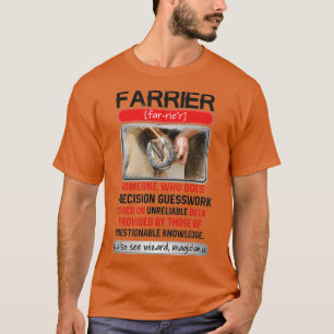 Camiseta Impresionante Farrier Que Hace Guesswork De Precis