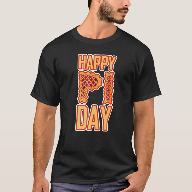 Camiseta Impresionante Feliz Día Pi Símbolo de matemáticas  (Anverso)