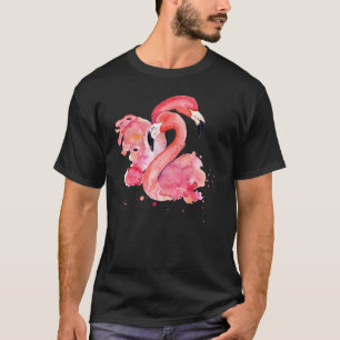Camiseta Impresionante Flamingo Rosa Pareja Amada Lindo Acu