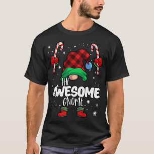 Camiseta Impresionante Gnome Red Buffalo Colocado Familia C