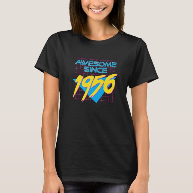 Camiseta Impresionante gráfico desde 1956 Guay de 66 años (Anverso)