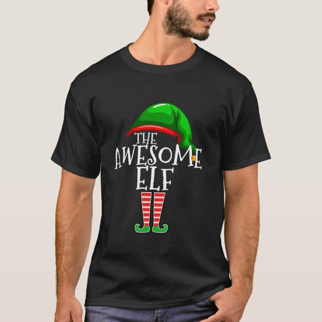 Camiseta Impresionante grupo Elf que coincide con Navidades (Anverso)