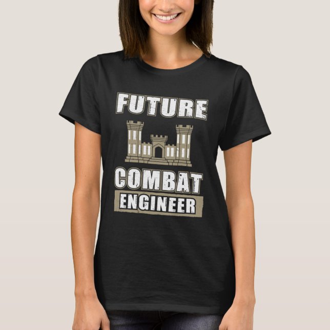 Camiseta Impresionante Ingeniero Futuro De Combate Para Ing (Anverso)