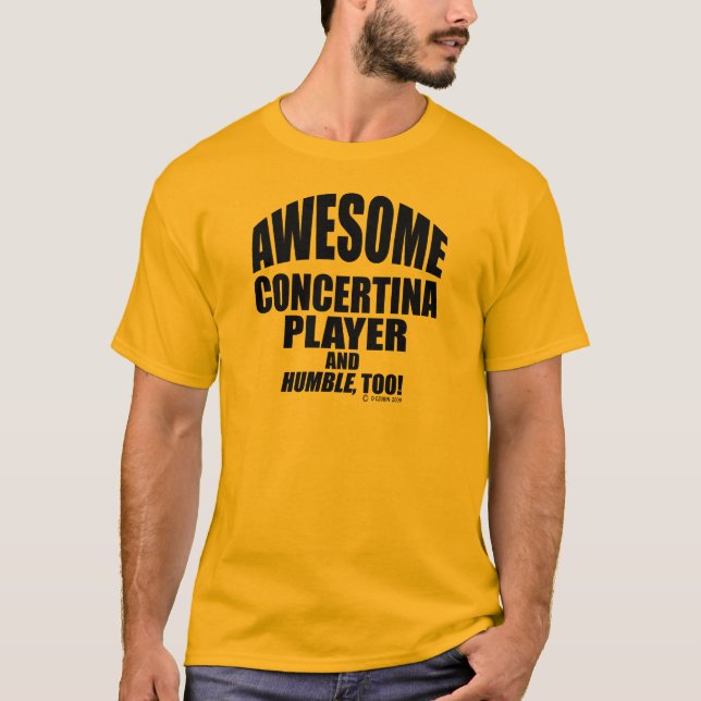 Camiseta Impresionante jugador de Concertina (Anverso)