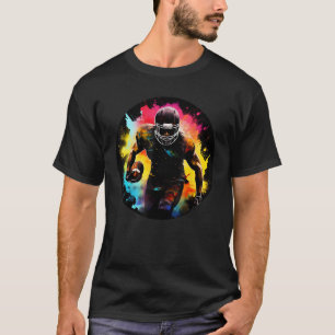 Camiseta Impresionante jugador de fútbol americano para ret