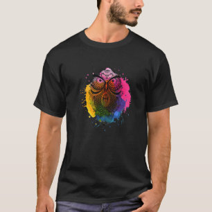 Camiseta Impresionante lechuza Mandala con detalles tribale