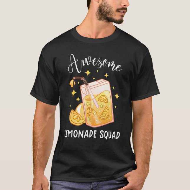 Camiseta Impresionante Lemonade Squad Funny Lemonade Jugo d (Anverso)