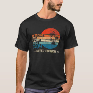 Camiseta Impresionante leyenda épica desde 2004 18 Regalos