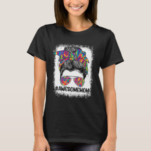 Camiseta Impresionante madre desordenada pelo de un bollo,