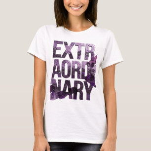 Camiseta Impresionante Morado EXTRAORDINARIO Estampado