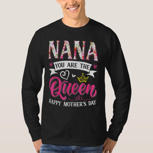 Camiseta Impresionante Nana, eres la Reina Día de la Madre, (Anverso)