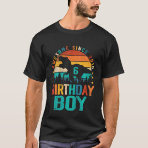 Camiseta Impresionante niñez desde 2016 6º cumpleaños Dinos