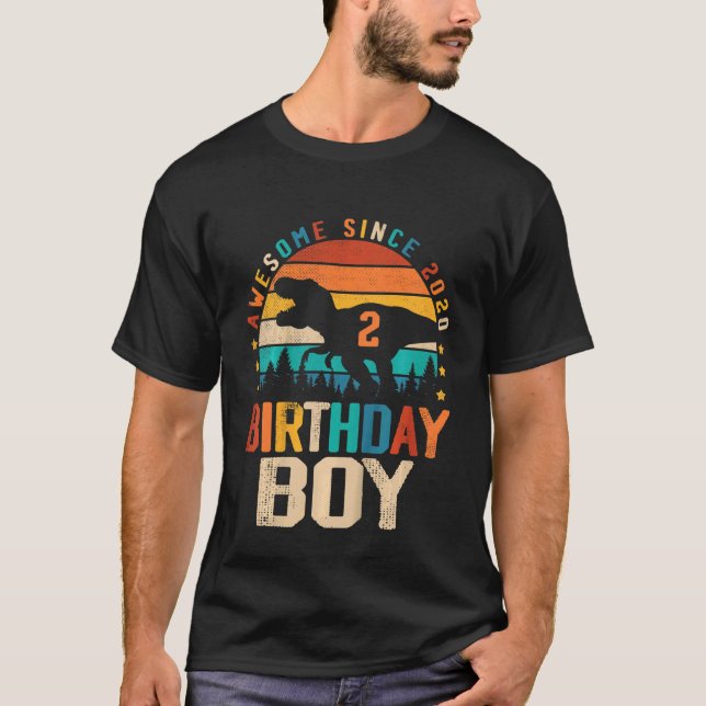 Camiseta Impresionante niñez desde 2020 segundo cumpleaños  (Anverso)
