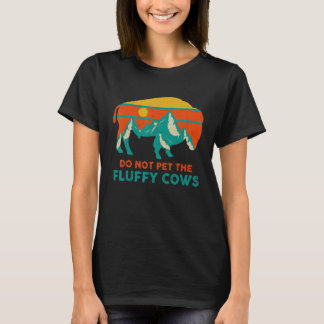 Camiseta Impresionante No Mascota A Las Vacas Fluffy Bison 
