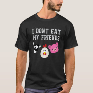 Camiseta Impresionante No Me Como a Mis Amigos Vegano Veget