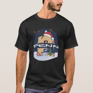 Camiseta Impresionante nombre de pene con sombrero de Santa
