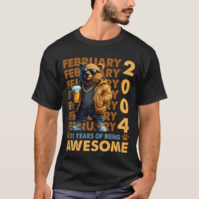 Camiseta Impresionante oso oso oso de Guay desde febrero de (Anverso)