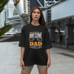 Camiseta Impresionante Papá Cita El Diseño De Camisas