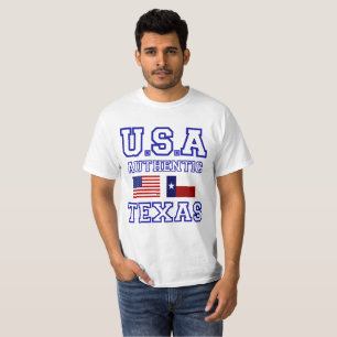 Camiseta Impresionante Patriótico Auténtico Texas
