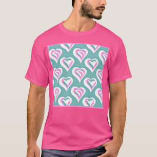 Camiseta Impresionante patrón de corazón de amor
