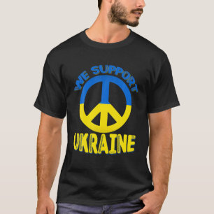Camiseta Impresionante paz mundial que apoyamos a Ucrania a