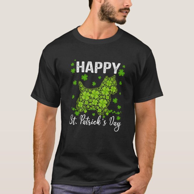 Camiseta Impresionante perro del Día de San Patricio en Yor (Anverso)