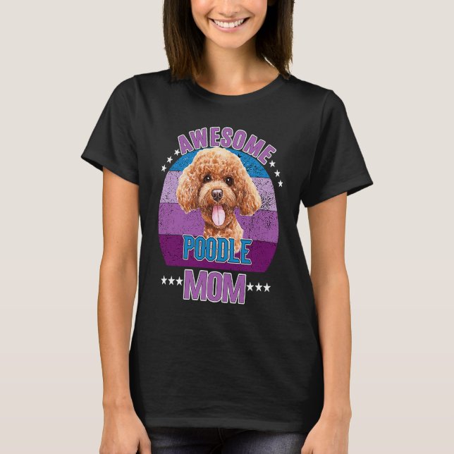 Camiseta Impresionante perro madre de perro de perro retro  (Anverso)