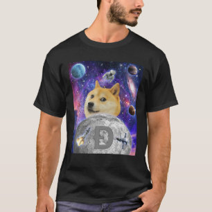 Camiseta Impresionante Perro - Meme Shiba Inu A La Luna Div