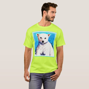 Camiseta Impresionante pintura de un cubo de oso polar. ¡Ha