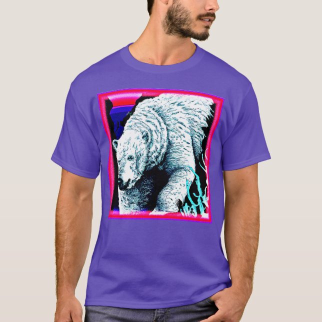Camiseta Impresionante pintura de un oso polar. ¡Hazte con  (Anverso)