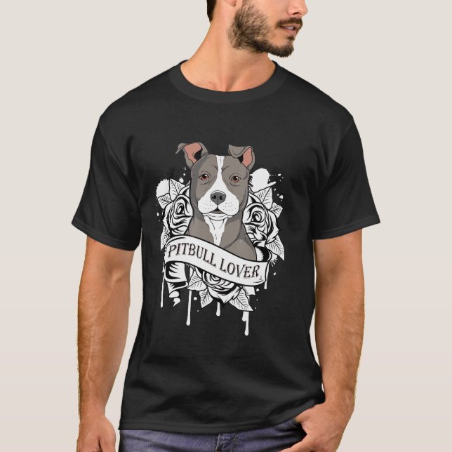 Camiseta Impresionante pitbull (Anverso)