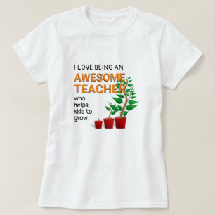 Camiseta Impresionante profesor ayuda a crecer a los niños