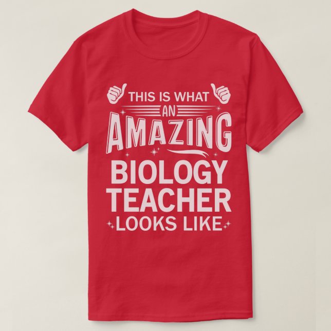 Camiseta Impresionante profesor de biología (Diseño del anverso)