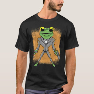 Camiseta Impresionante rana de detective en idea de espía p