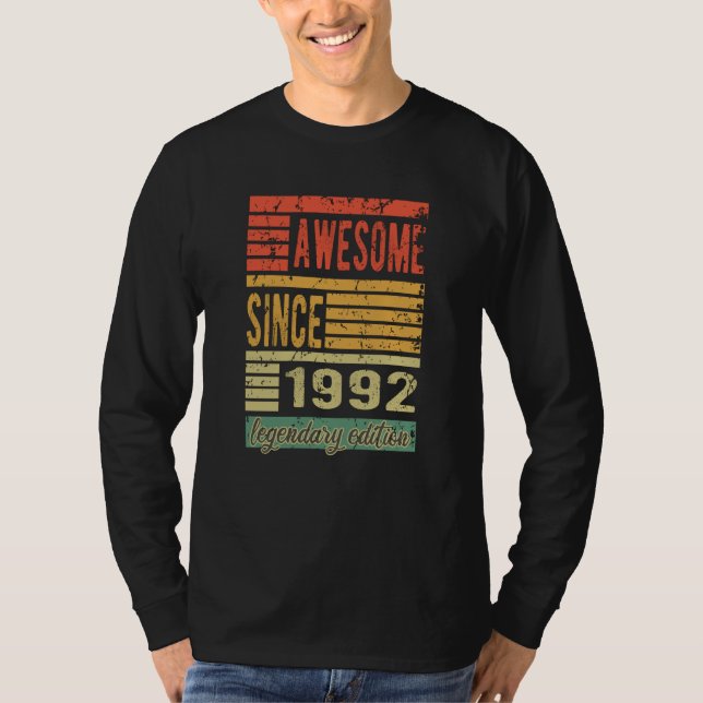 Camiseta Impresionante regalo de cumpleaños desde 1992 (Anverso)