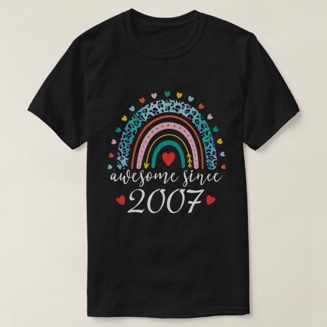 Camiseta Impresionante regalo de cumpleaños número 15 del a (Diseño del anverso)