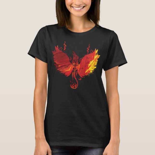 Camiseta Impresionante regalo divertido de Phoenix Red Fire (Anverso)