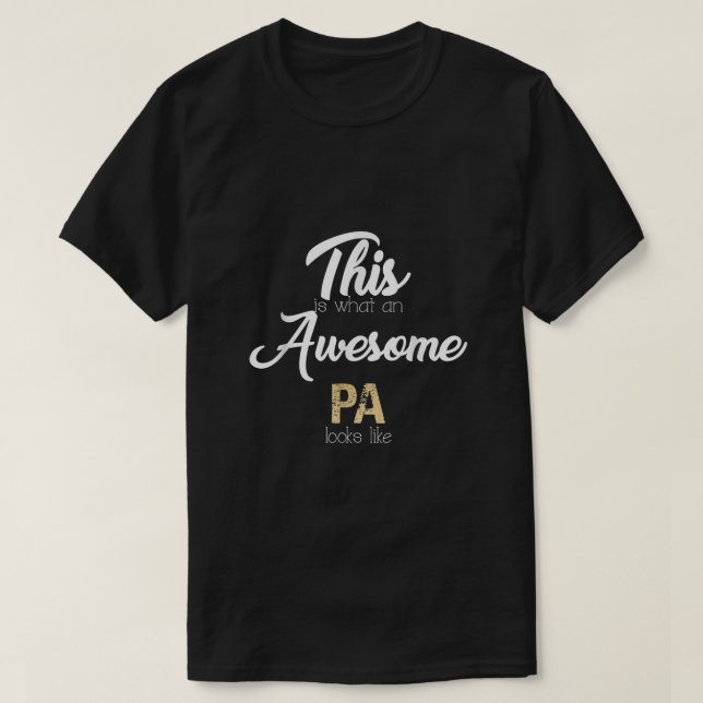 Camiseta Impresionante regalo Pa para abuelo de Abuelo (Diseño del anverso)