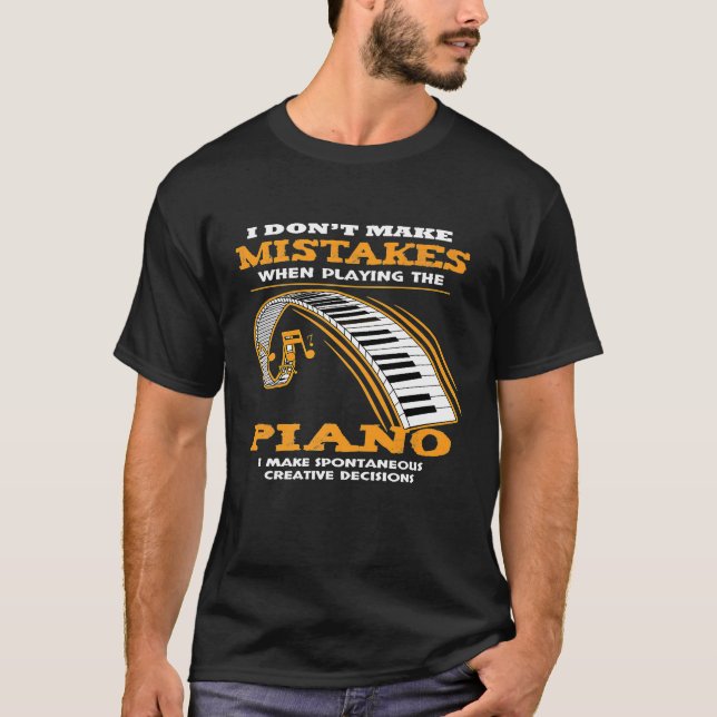 Camiseta Impresionante reproductor de piano regalo Imprimir (Anverso)