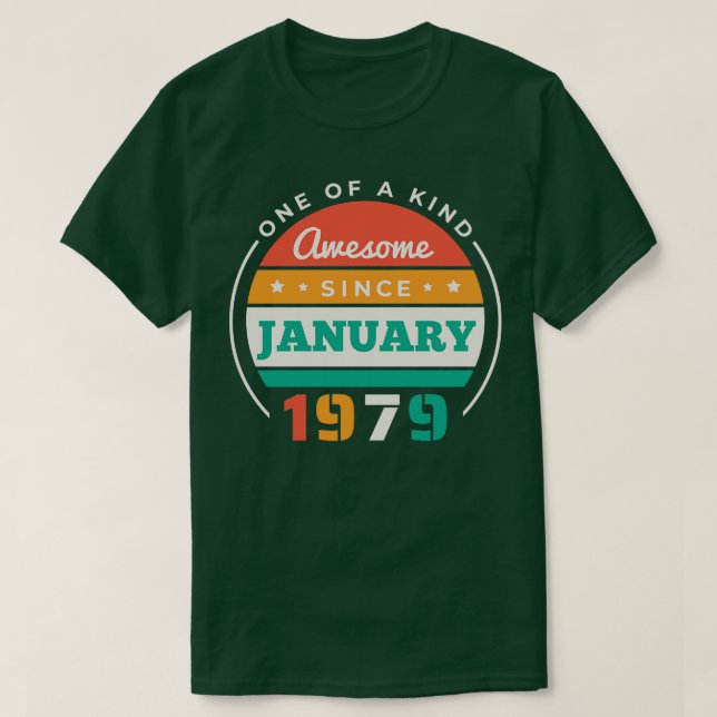 Camiseta Impresionante retro desde la cosecha de cumpleaños (Diseño del anverso)