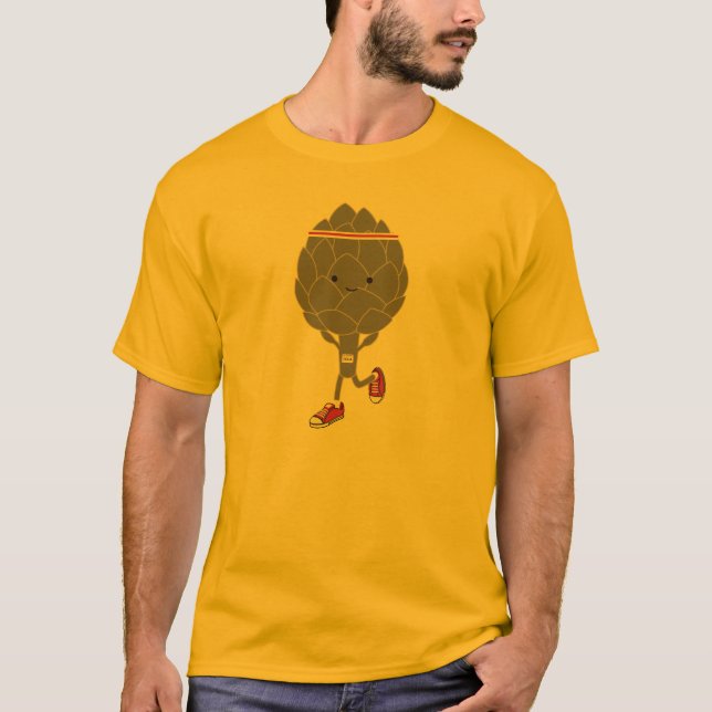 Camiseta Impresionante retro Kawaii Artichoke Runner (Anverso)