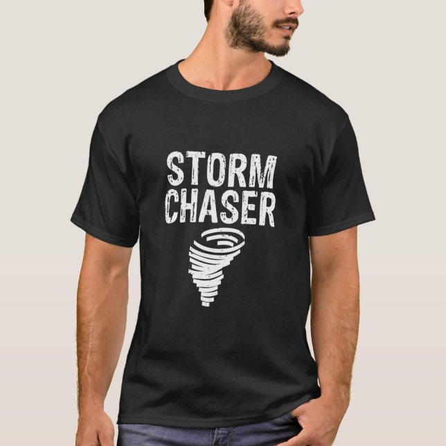 Camiseta Impresionante tormenta persigue tormenta (Anverso)