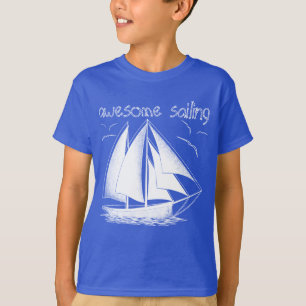 Camiseta ¡Impresionante vela! náutico, vintage, personali