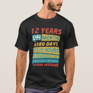 Camiseta Impresionante Viñeta De Edición Limitada De 12 Año