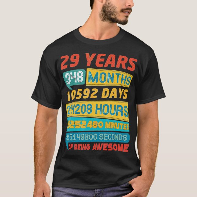 Camiseta Impresionante Viñeta de Edición Limitada de 29 año (Anverso)