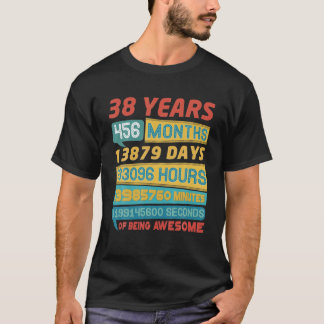 Camiseta Impresionante Viñeta De Edición Limitada De 38 Año