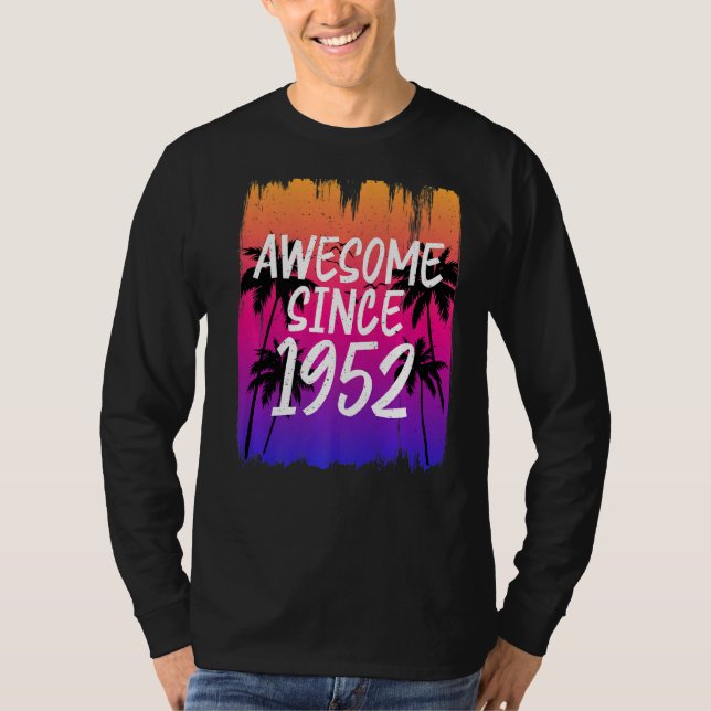 Camiseta Impresionante vintage desde 1952 retro (Anverso)