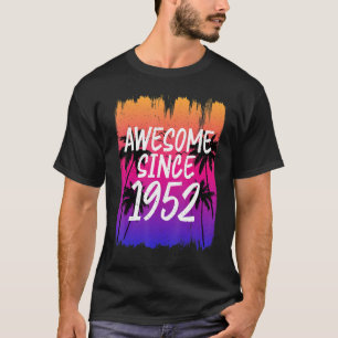 Camiseta Impresionante vintage desde 1952 retro