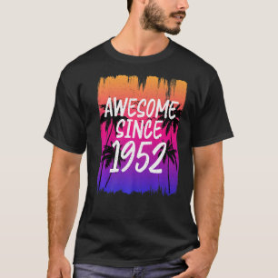 Camiseta Impresionante vintage desde 1952 retro